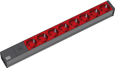 BACHMANN 19 USV-Steckdosenleiste, 8-fach, 1 HE
