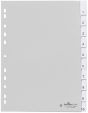 DURABLE Kunststoff-Register, PP, Stärke: 0,12 mm, 5-teilig
