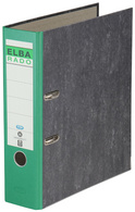 ELBA Ordner rado Wolkenmarmor, Rückenbreite: 80 mm, schwarz