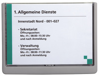 DURABLE Türschild CLICK SIGN, DIN A5, dunkelblau
