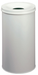 DURABLE Papierkorb SAFE, rund, 60 Liter, schwarz