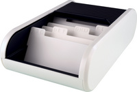 helit Visitenkartenbox the personal, schwarz/blau