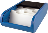 helit Visitenkartenbox the personal, schwarz/blau