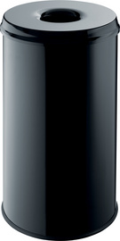 helit Stahl-Papierkorb the guardian, 50 Liter, schwarz