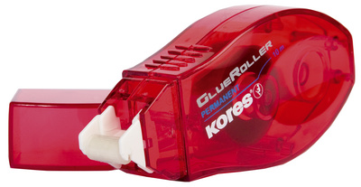 Kores Einweg-Kleberoller GLUEROLLER, permanent, rot