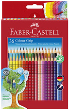 FABER-CASTELL Dreikant-Buntstifte Colour GRIP, 12er Etui