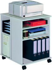 DURABLE Bürowagen 74/59 offen, 6 Böden, buche
