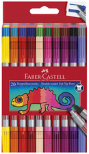 FABER-CASTELL Doppelfasermaler, 10er Etui