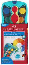 FABER-CASTELL Deckfarbkasten CONNECTOR, 24 Farben
