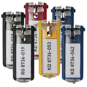 DURABLE Schlüsselanhänger KEY CLIP, rot