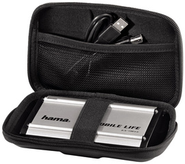 hama HDD-Tasche EVA für externe 2,5 Festplatten, schwarz