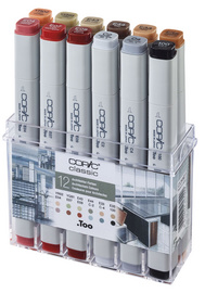 COPIC Profi Marker, 12er Set Architekturfarben