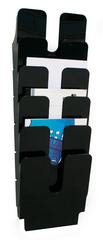 DURABLE Wand-Prospekthalter-Set FLEXIPLUS 6, A4, 6 Fächer