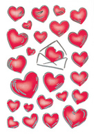 HERMA Sticker DECOR Herzen & Rosen