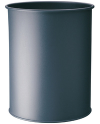 DURABLE Papierkorb METALL, rund, 15 Liter, anthrazit