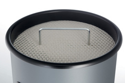 DURABLE Papierkorb METALL, mit Ascher, rund, schwarz