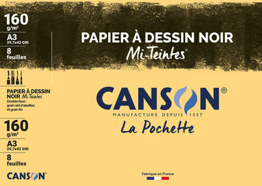 CANSON Zeichenpapier Mi-Teintes, DIN A3, leuchtende Farben