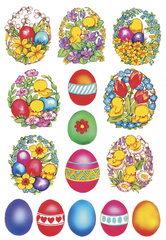 HERMA Oster-Sticker DECOR Küken im Ei