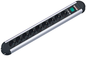 BACHMANN Steckdosenleiste PRIMO CLASSIC ALU, 9-fach ohne
