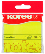 Kores Haftnotizen NEON, 75 x 75 mm, blanko, neon-orange