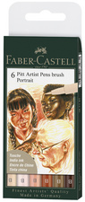 FABER-CASTELL Tuschestift PITT artist pen, Etui Portrait
