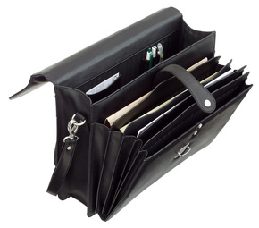 Alassio Aktentasche FORTE, Lederimitat, schwarz