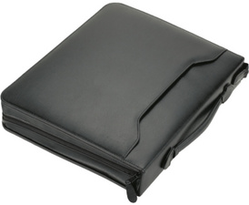 Alassio Ringbuchmappe AREZZO, A4, Leder, schwarz