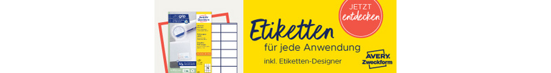 AVERY Zweckform Universal-Etiketten, 99,1 x 42,3 mm, weiß