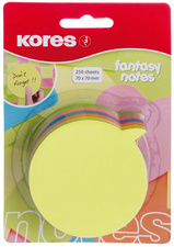Kores Haftnotizen-Würfel Sprechblase, 70 x 70 mm, blanko