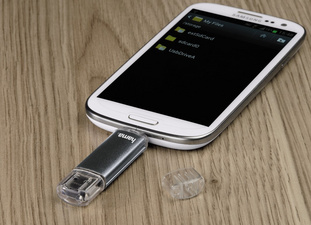 hama USB 2.0 OTG Speicherstick FlashPen Laeta Twin, 16 GB