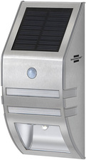 brennenstuhl Solar LED-Wandleuchte SOL WL-02007, Edelstahl