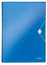 LEITZ Projektmappe WOW, A4, PP, 6 Fächer, schwarz-metallic