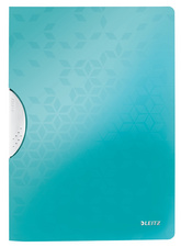 LEITZ Klemmhefter WOW ColorClip, DIN A4, PP, weiß-metallic