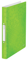 LEITZ Ringbuch WOW, DIN A4, PP, weiß-metallic, 4 Ringe