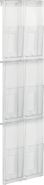 helit Wanddisplay the placativ, 12 x DIN lang, glasklar