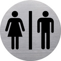 helit Piktogramm the badge WC Behinderte, rund, silber