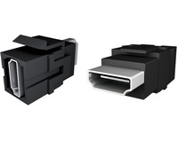 BACHMANN Blindabdeckung für Keystone Modul, schwarz