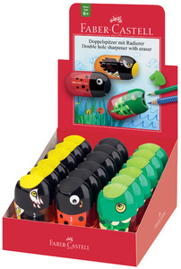 FABER-CASTELL Doppelspitzdose Tiere, im Display