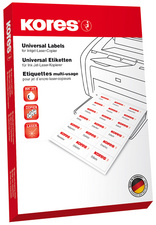 Kores Universal-Etiketten, Durchm.: 24 mm, weiß, 100 Blatt