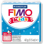 FIMO kids Modelliermasse, ofenhärtend, glitter-silber, 42 g