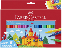 FABER-CASTELL Fasermaler, 24er Kartonetui