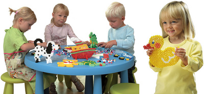 Hama Bügelperlen maxi Volltonmix, in Dose