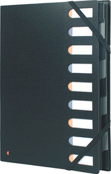 EXACOMPTA Ordnungsmappe EXACTIVE, PP, 9 Fächer, schwarz