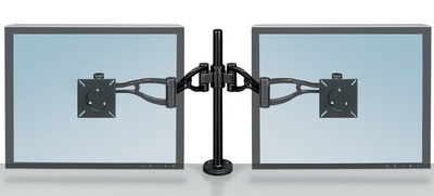 Fellowes TFT-/LCD-Doppel-Monitorarm Professional, schwarz
