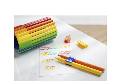 FABER-CASTELL Fasermaler CONNECTOR PEN, 33er Truck