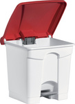 helit Tret-Abfalleimer the step, 30 Liter, weiß/weiß