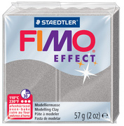 FIMO EFFECT Modelliermasse, ofenhärtend, lichtsilber, 57 g