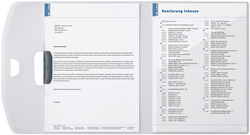 DURABLE Klemm-Mappe DURASWING PROJECT, 3-teilig, transparent