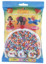 Hama Bügelperlen midi Streifenperlen-Mix 90, im Beutel