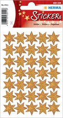HERMA Weihnachts-Sticker DECOR Sterne, silber, Holografie